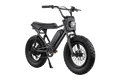 Macfox X2 Pro full-suspension fat tire electric bike in Black, side view | Strictly E-Bikes