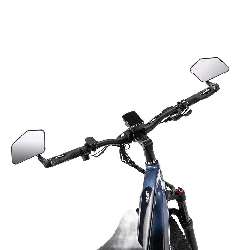 Mokwheel Universal Mirror Set Installed on Handlebar | Strictly E-Bikes