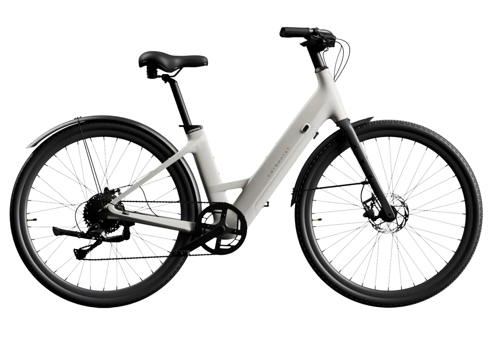 Urtopia Carbon 1 Step-Through Electric Bike Front View | Strictly E-Bikes