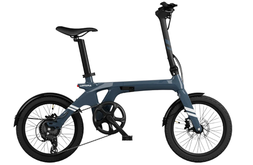 Urtopia Carbon Fold 1 Folding Electric Bike Side View | Strictly E-Bikes
